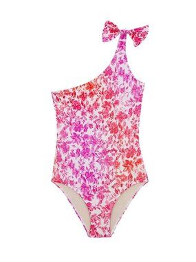 PQ Swim Kids Azalea One Shoulder Bow One Piece